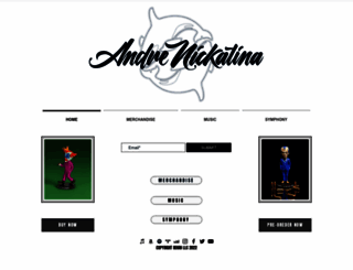 andrenickatina.com screenshot