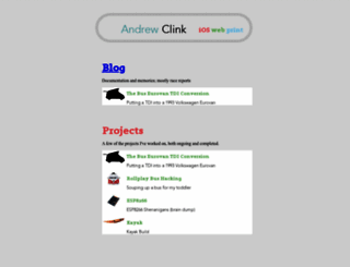 andrewclink.com screenshot