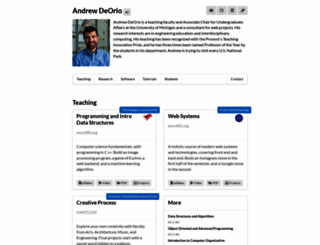 andrewdeorio.com screenshot