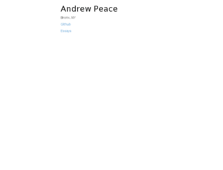 andrewpeace.com screenshot