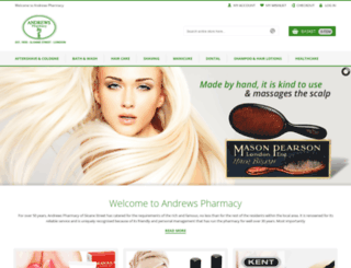andrews-pharmacy.co.uk screenshot