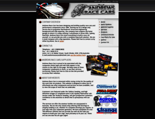 andrewsracecars.com.au screenshot