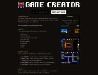 androidgamecreator.com screenshot