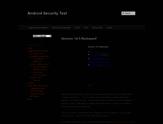androidsecuritytest.com screenshot