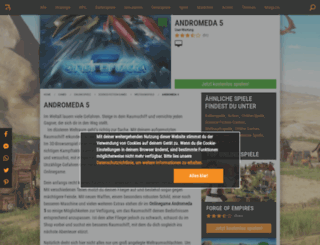 andromeda-5.browsergames.de screenshot