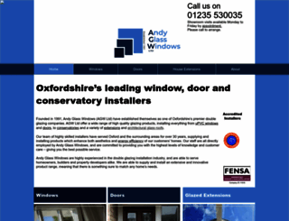 andyglasswindows.co.uk screenshot