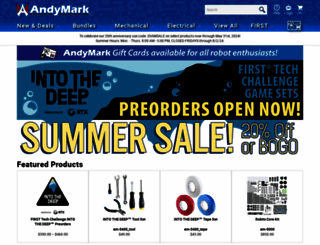 andymark.com screenshot