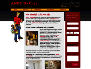 andyoncallcolumbus.com screenshot