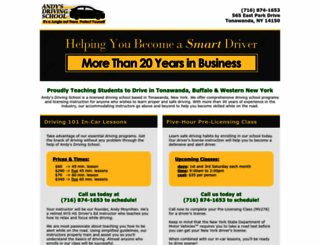 andysdrivingschool.org screenshot