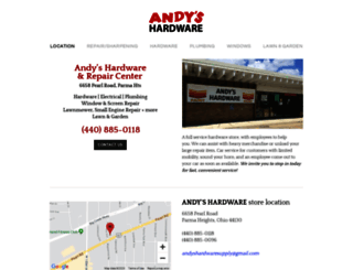 andyshardware.weebly.com screenshot