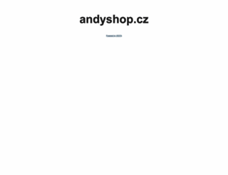 andyshop.cz screenshot