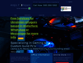 andyspcrepairs.com screenshot