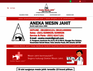 anekamesinjahit.com screenshot