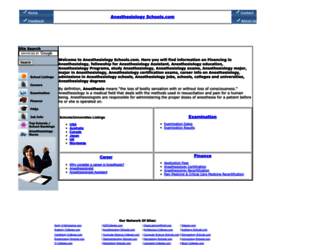 anesthesiologyschools.com screenshot