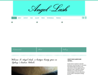 angel-lash.com.au screenshot