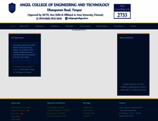 angelcollege.edu.in screenshot