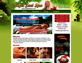 angelfeetspa.com screenshot