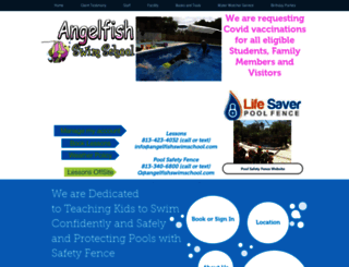 angelfishswimschool.com screenshot