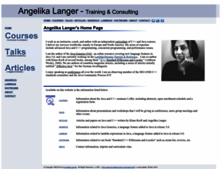 angelikalanger.com screenshot