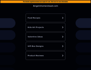 angelshomestead.com screenshot