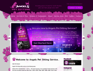 angelspetsittingservice.com screenshot