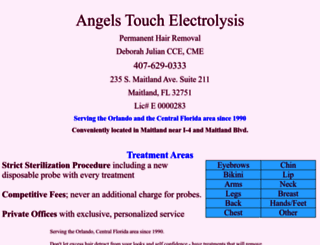 angelstouchelectrolysis.com screenshot