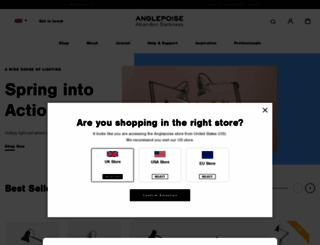 anglepoise.com screenshot