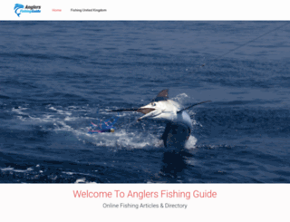 anglersfishingguide.com screenshot