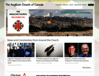 anglican.ca screenshot