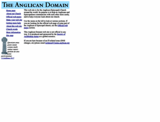 anglican.org screenshot