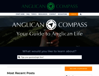 anglicancompass.com screenshot