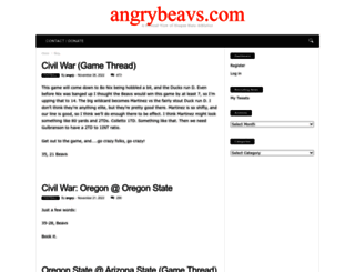 angrybeavs.com screenshot