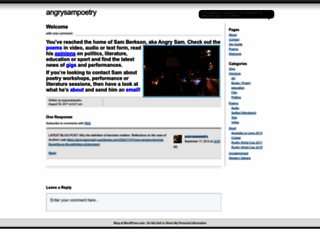 angrysampoetry.wordpress.com screenshot
