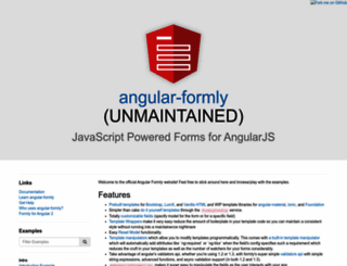 angular-formly.com screenshot