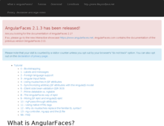 angularfaces.com screenshot