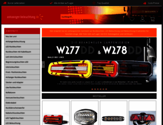 anhaenger-beleuchtung.de screenshot