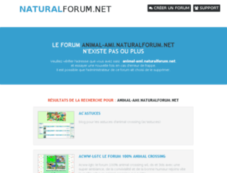 animal-ami.naturalforum.net screenshot