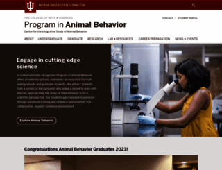 animalbehavior.indiana.edu screenshot