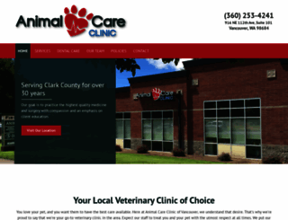 animalcarevancouver.com screenshot