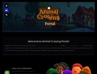 animalcrossingportal.com screenshot