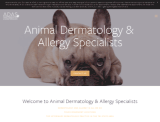 animaldermatologyspecialists.com screenshot