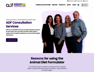 animaldietformulator.com screenshot