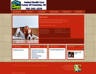 animalhealthcarecentercharlotte.com screenshot