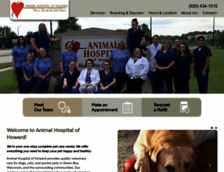 animalhospitalofhoward.com screenshot