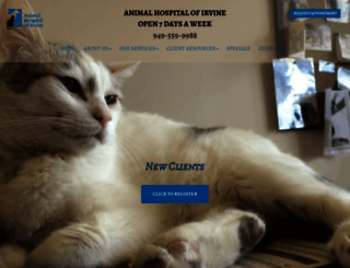 animalhospitalofirvine.com screenshot