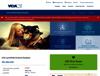 animalhospitaloflynnfield.com screenshot