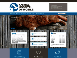animalhospitalofmobile.com screenshot