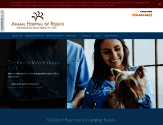 animalhospitalofroslyn.com screenshot