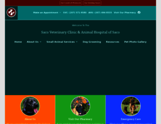 animalhospitalofsaco.com screenshot