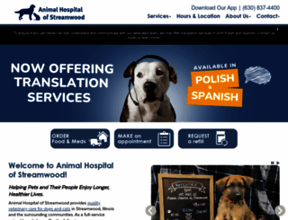 animalhospitalofstreamwood.com screenshot
